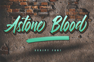 Astone Blood: The Handwritten Font for Bold Branding
