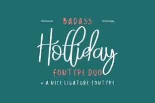 Badass Holliday Duo Typeface