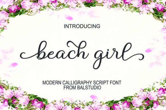 Beach Girl: A Modern Script Font for Clear Campaigns