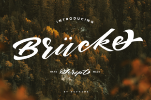 Brucke: A Modern Script Font for Makers