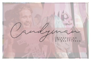 Candyman Font: Bold Script for Web Design