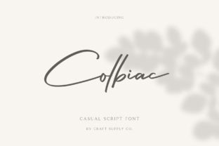 Colbiac Font: Bold Script for Handmade Brands