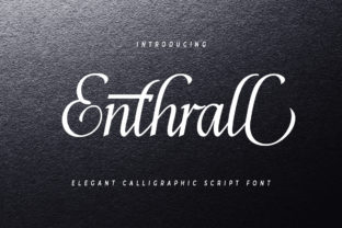 Enthrall: A Script Font for Polished Branding
