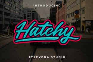 Hatchy: A Cheerful Script Typeface for Editorial Joy