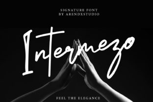 Intermezo Typeface: A Script Font for Editorial Design