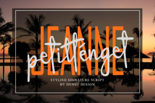 Jeanne Petitténget: A Modern Script Font for Bold Brands