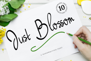 Just Blossom: A Sweet Script Font for Clear Campaigns