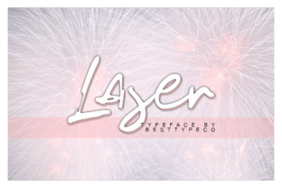 Laser Font: A Raw Script Typeface for Bold Branding
