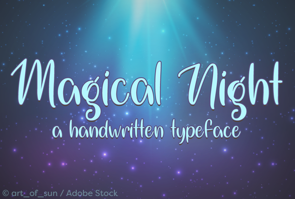 Magical Night Typeface for Campaign Clarity
