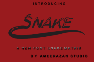Metrix Snake: A Handwritten Font for Makers