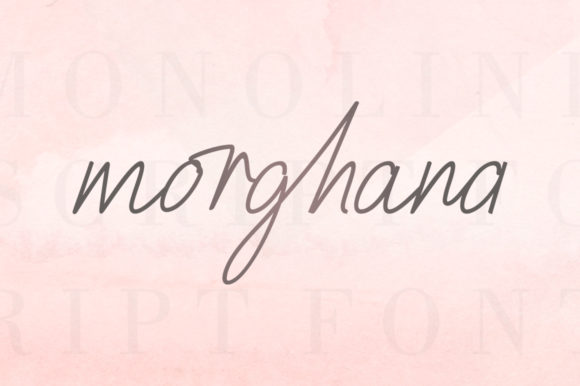 Morghana: A Sweet Script Font for Editorial Design