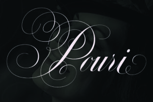 Pouri: A Romantic Script Font for Crafters