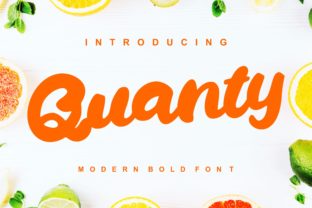 Quanty Font: A Vintage Script for Brand Identity