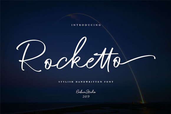 Rocketto: A Charming Script Font for Makers