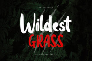 Wildest Grass: A Bold Handwritten Font for Modern Editorial Design